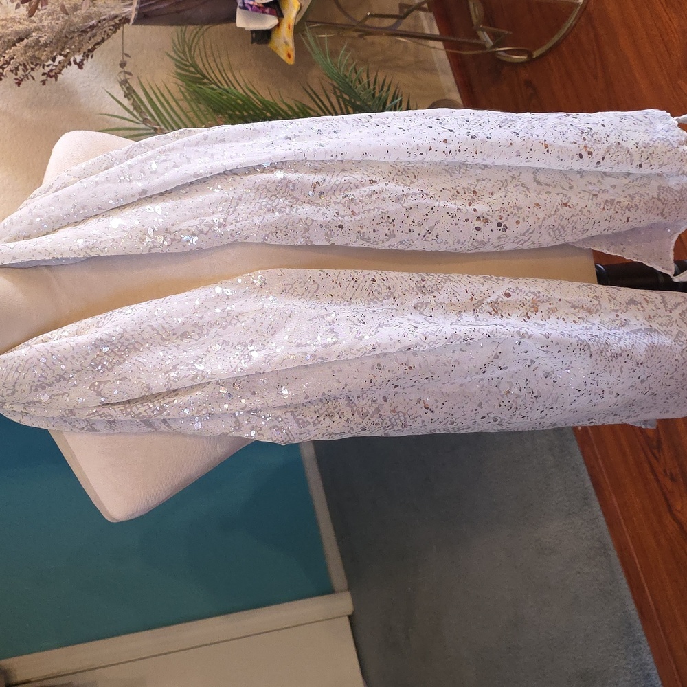 Snakeskin print scarf